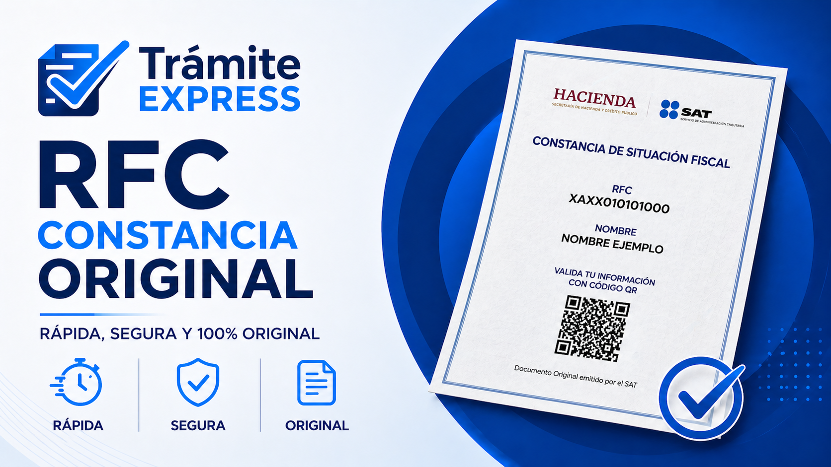 RFC Constancia ORIGINAL  Lunes a Viernes 8 am a 12 del Dia
