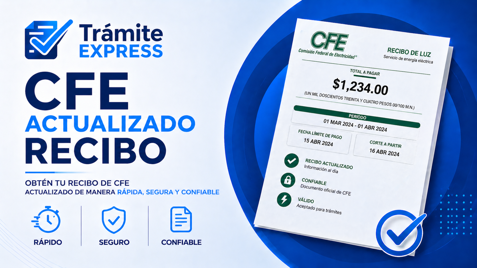 CFE Actualizado Recibo