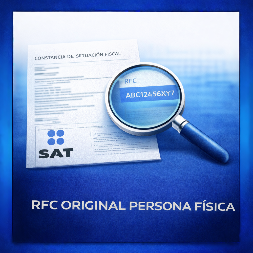 RFC ORIGINAL PERSONA FISICA   LEER DESCRIPCION 